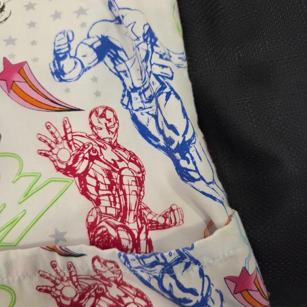 Set Of Two Marvel Avengers Medical Nursing Scrub Tops Womens Size XL - Picture 14 of 14